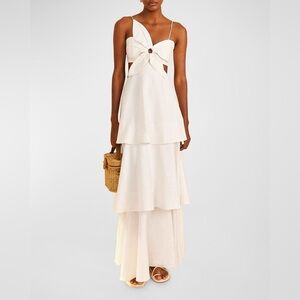 Farm Rio Off White Maxi Dress Small